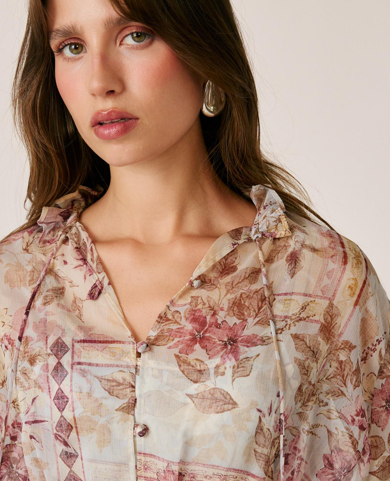 BLUSA GASA FLORAL