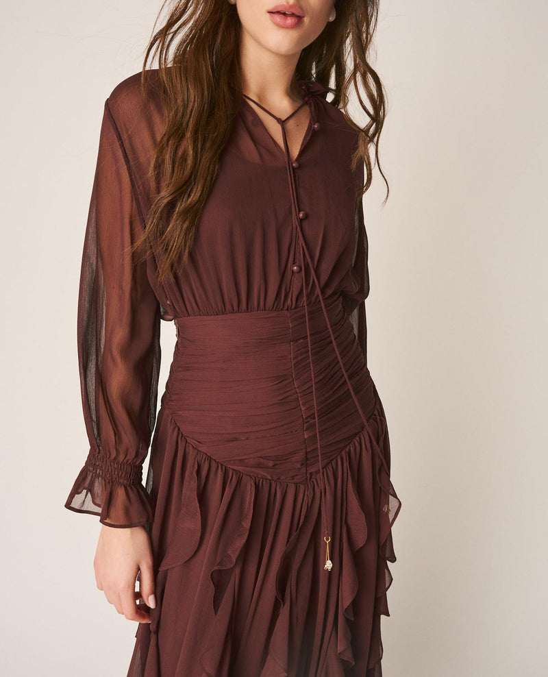 BLUSA SEMITRANSPARENTE VOLANTES