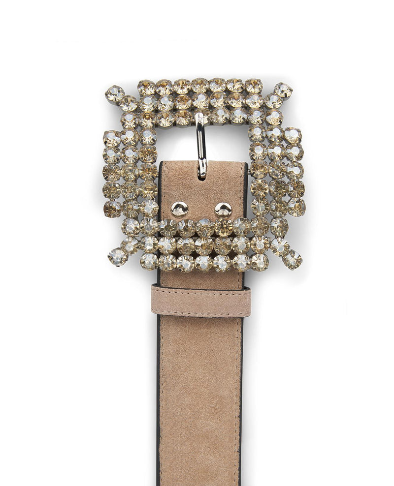 GÜRTEL MIT STRASSBESETZTER SCHNALLE