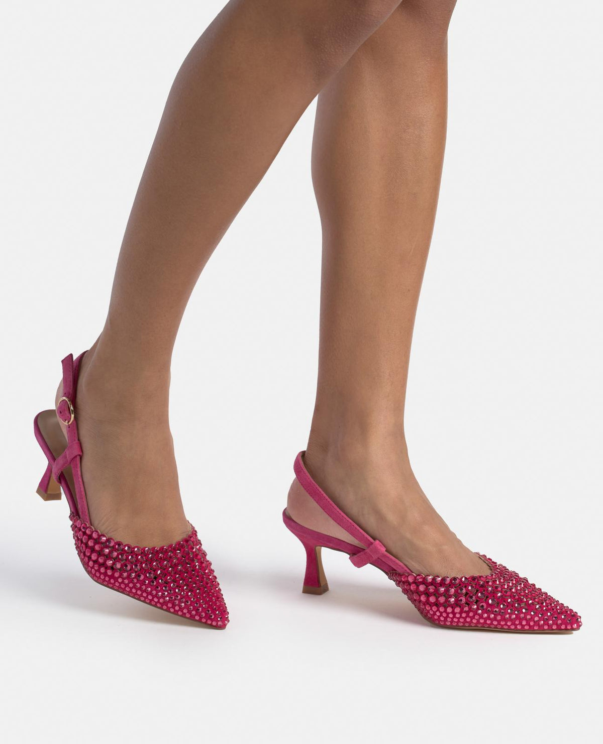 HEELED WITH RHINESTONES