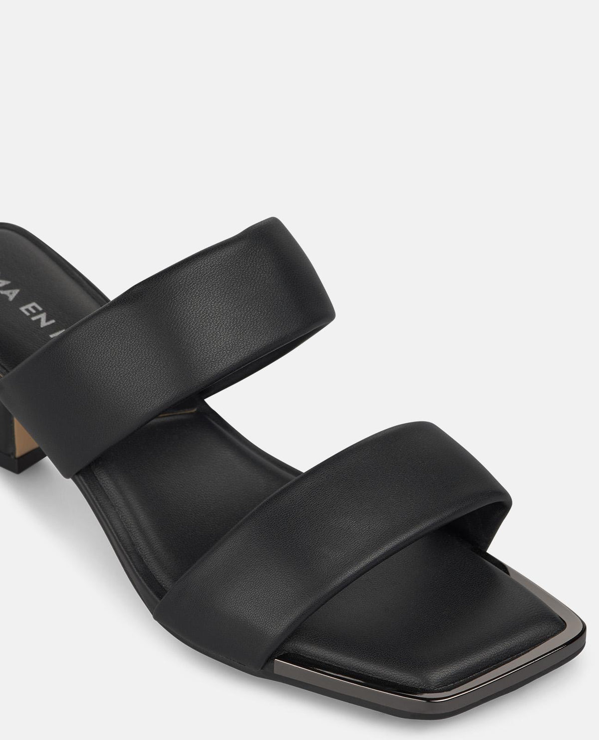DOUBLE-STRAP NAPA LEATHER SANDALS