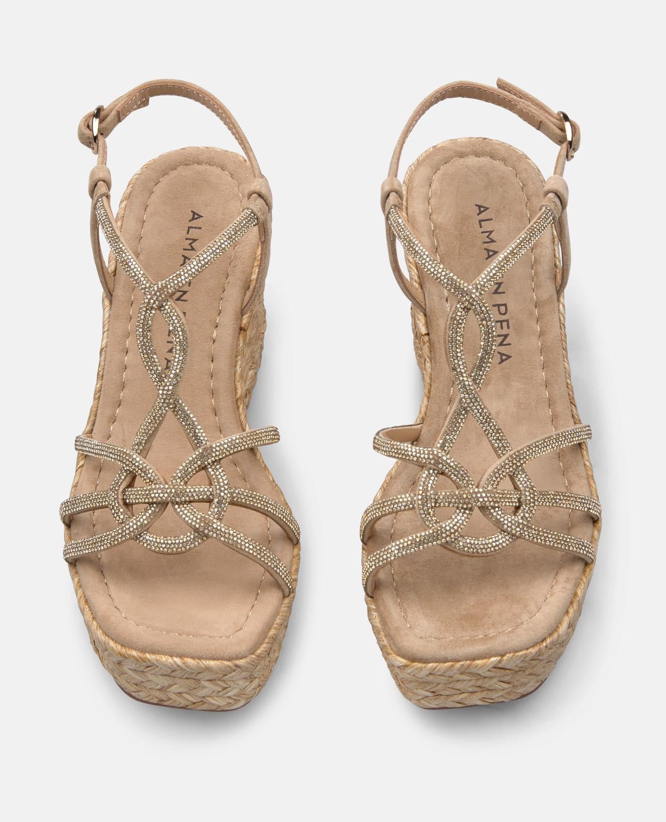 CUÑA TIRAS ENTRELAZADAS