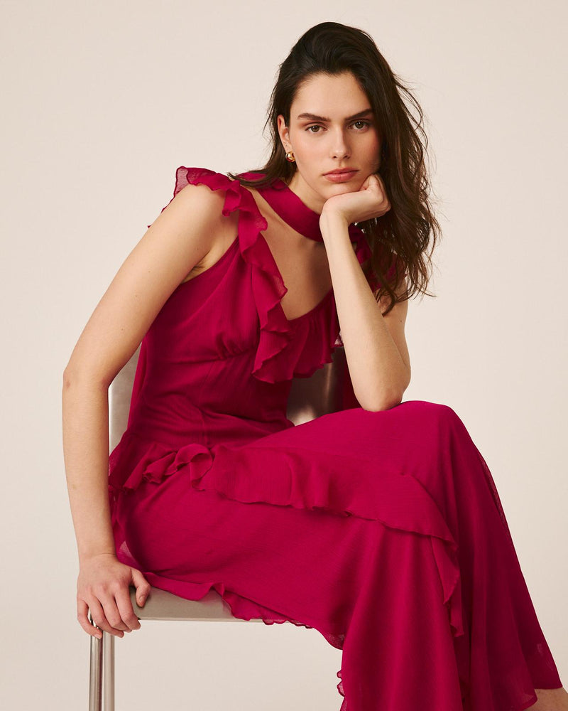 VESTIDO COM VOLANTES