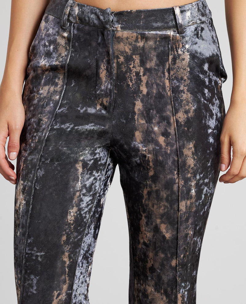 VELVET FLARE PANTS