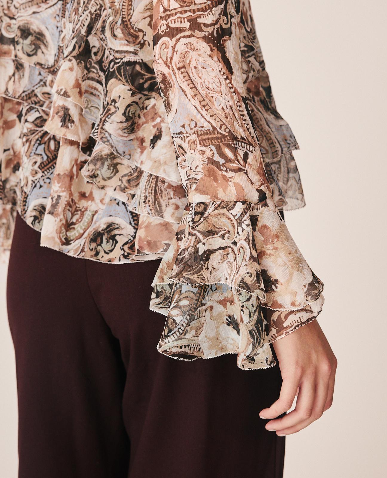 BLUSA GASA ESTAMPADO FLORAL