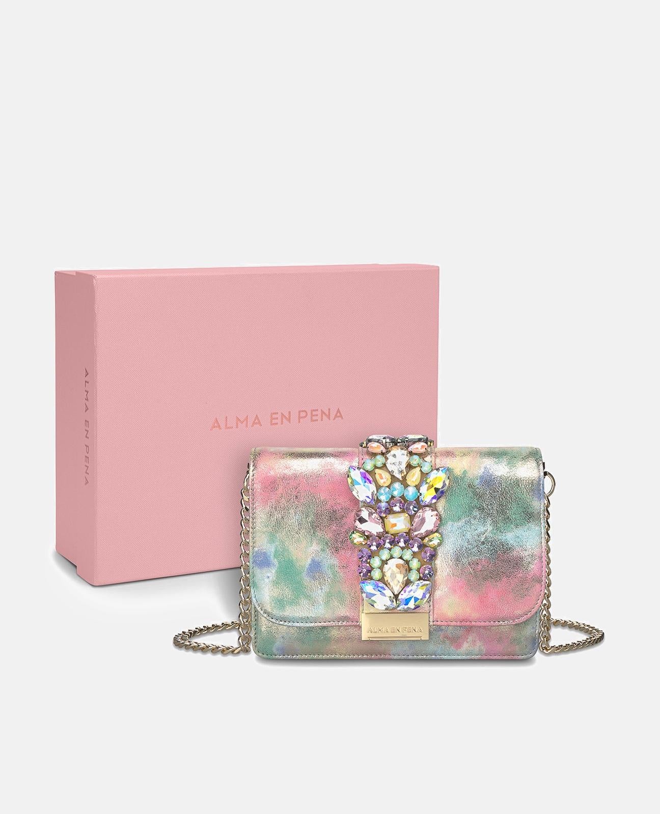 CLUTCH BAG WITH RHINESTONES