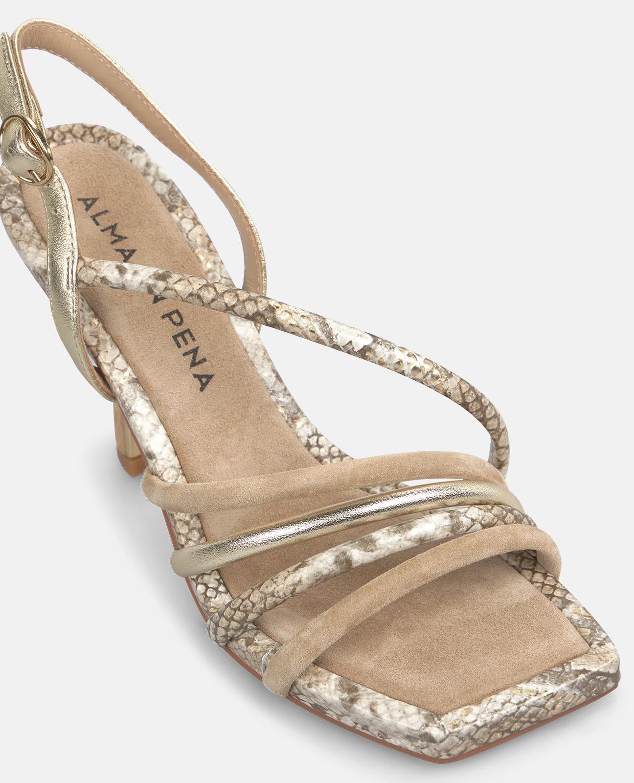 SANDALIA TACON COMBI TIRAS