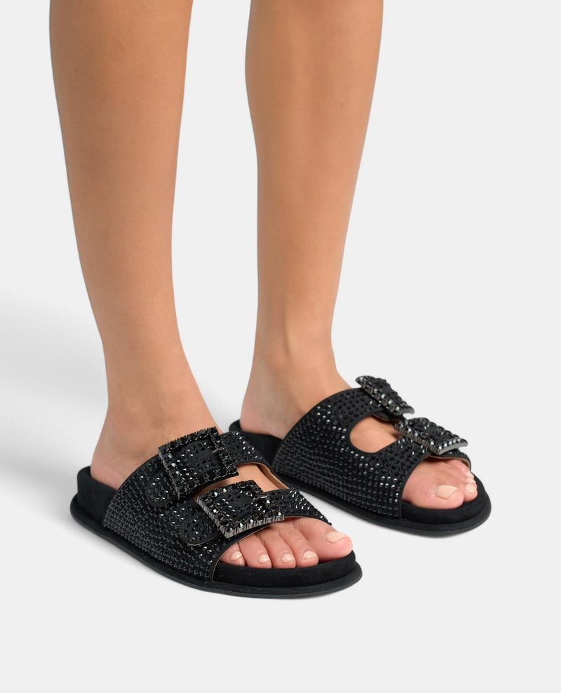 SANDALIA PLANA DOBLE HEBILLA