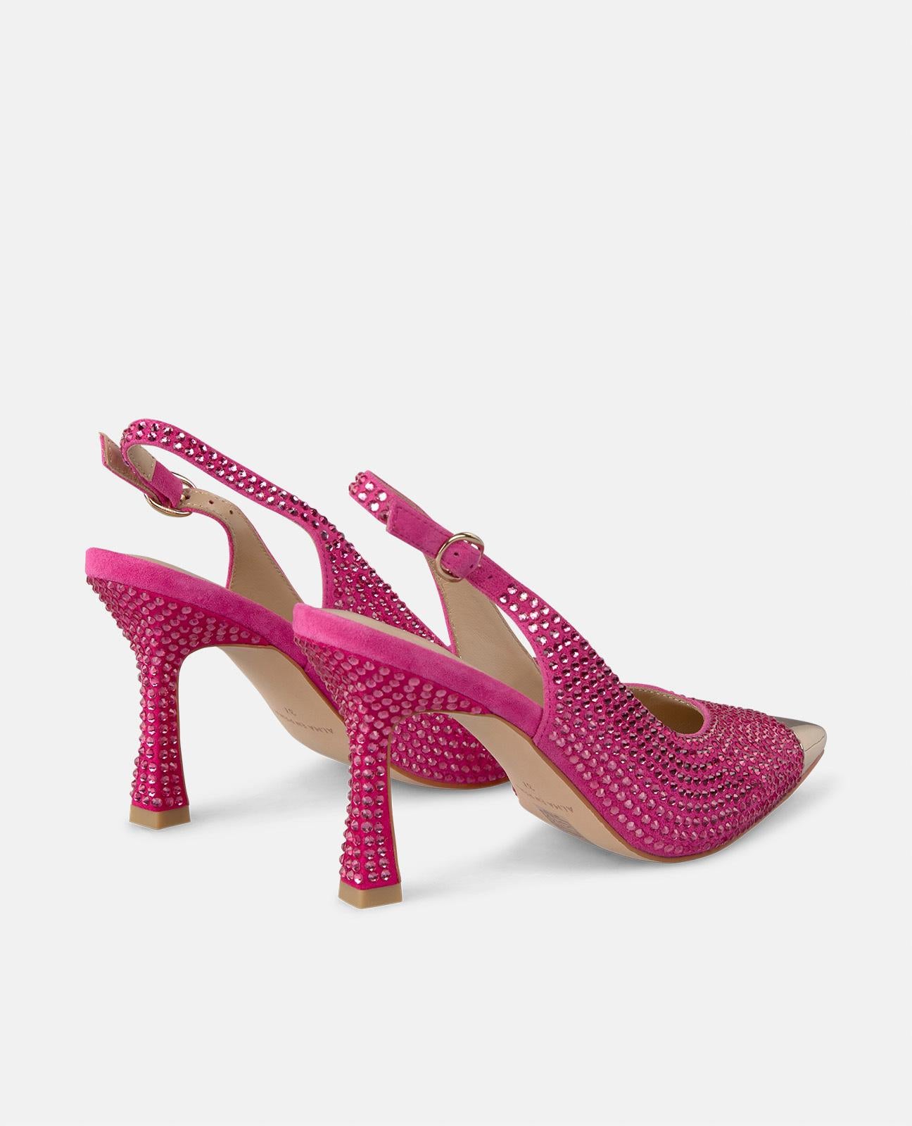 ZAPATO TACÓN PUNTERA METALIZADA