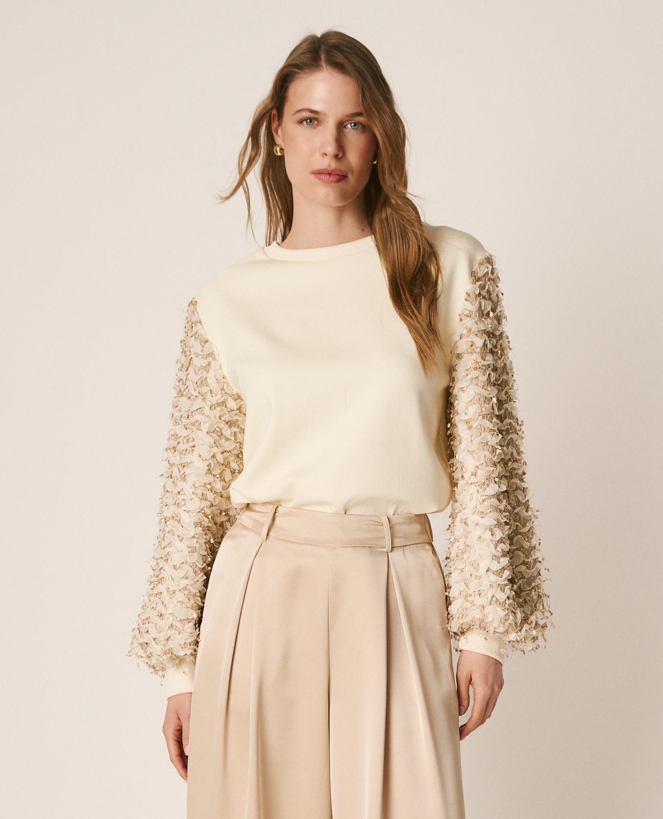 SUDADERA MANGA ABULLONADA