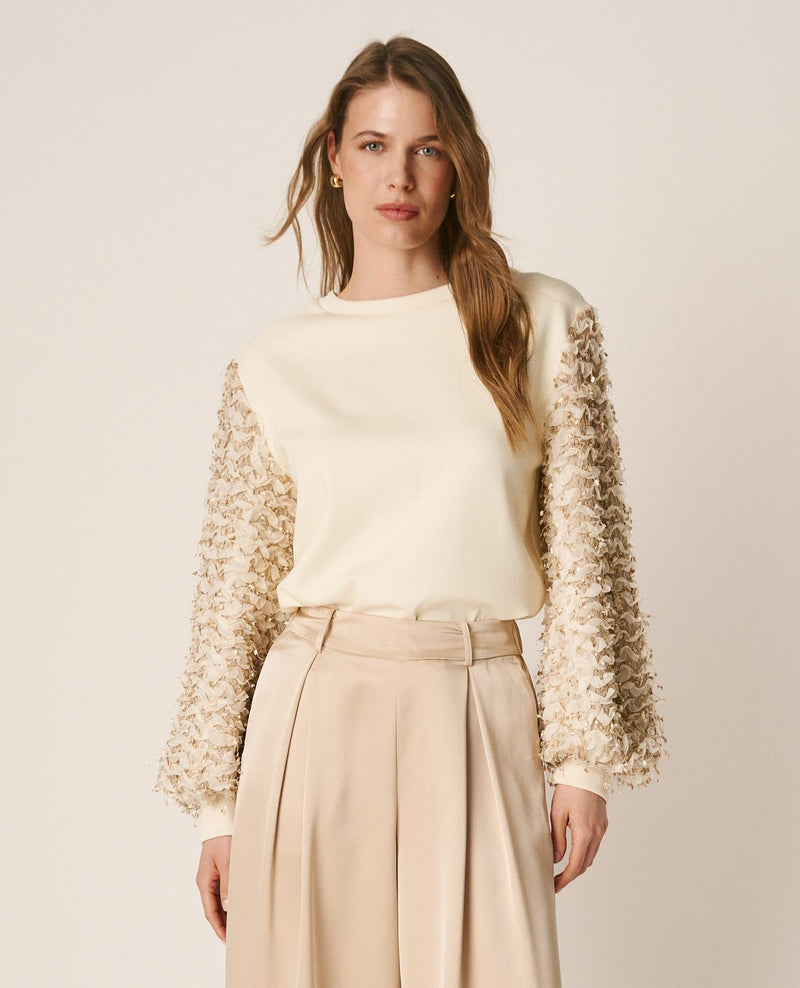 SUDADERA MANGA ABULLONADA