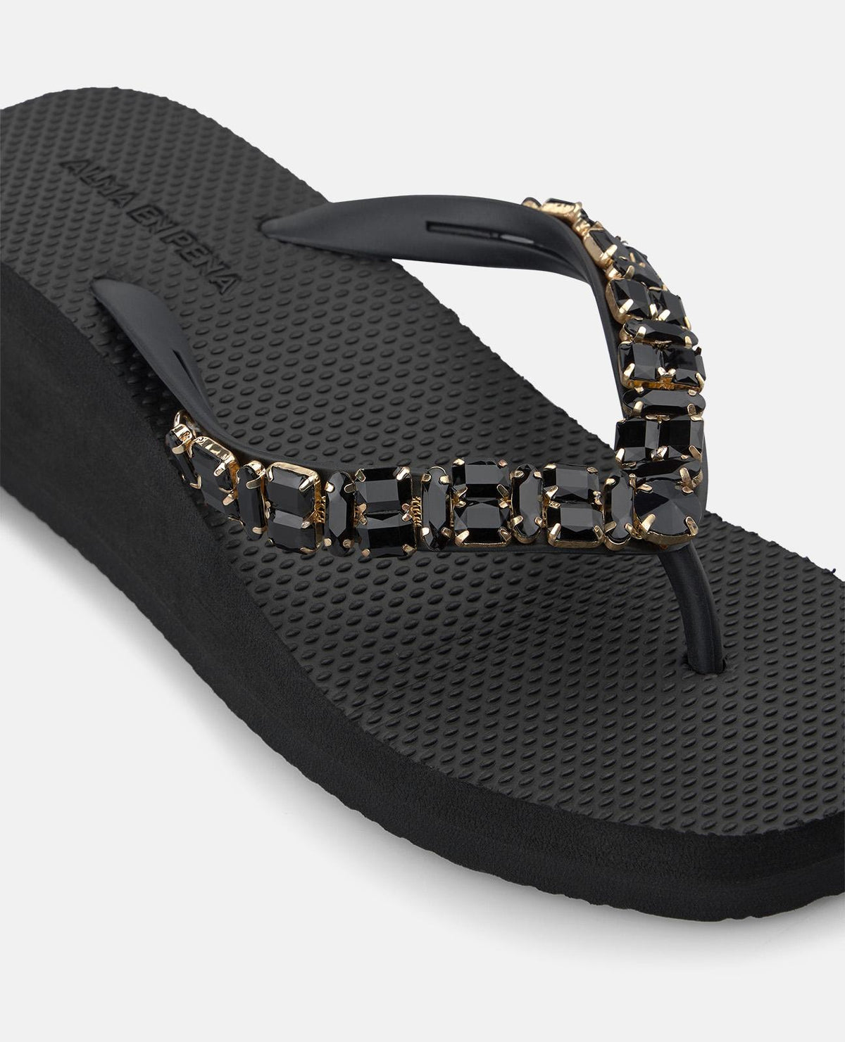 SANDALI DA SPIAGGIA CON PIATTAFORMA E STRASS