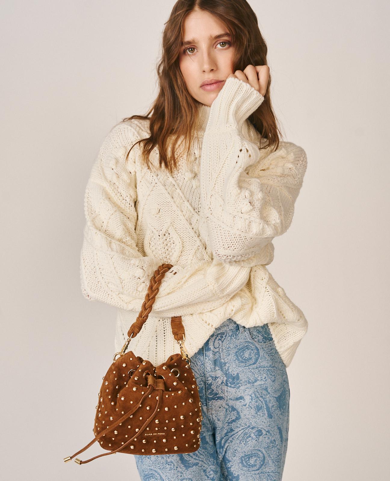 BOLSO BOMBONERA ANTE CON TACHAS