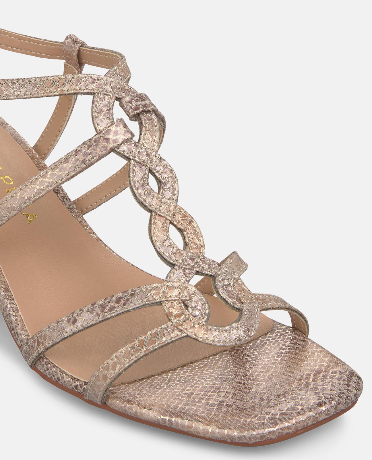 SANDALIA TACON MEDIO EN T