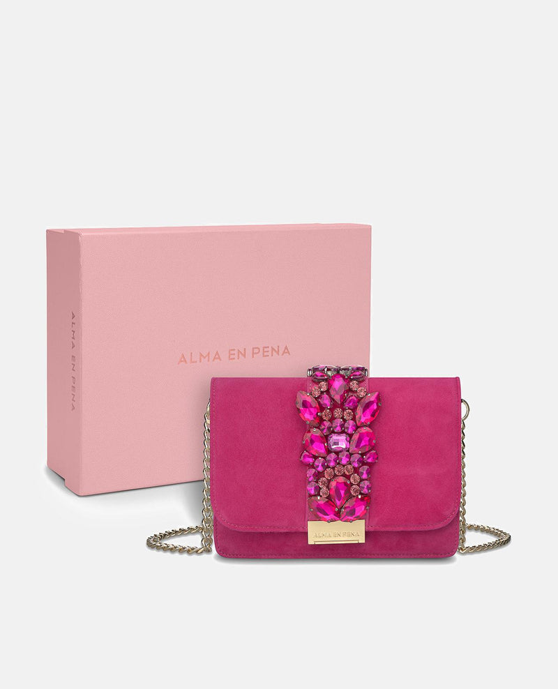 CLUTCH BAG WITH RHINESTONES