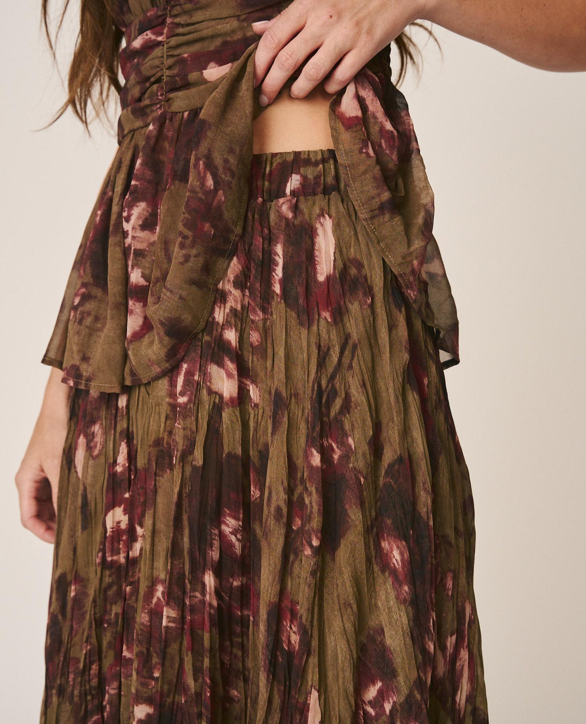 FALDA LARGA FLORAL