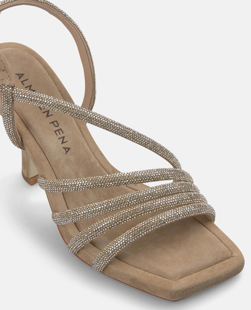 SANDALIA TUBULAR BRILLO