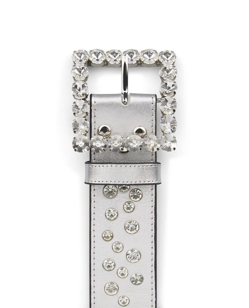 STUDDED LEATHER BELT