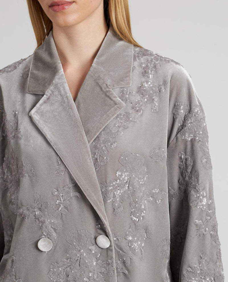 BLAZER CRUZADA DETALLES LENTEJUELAS