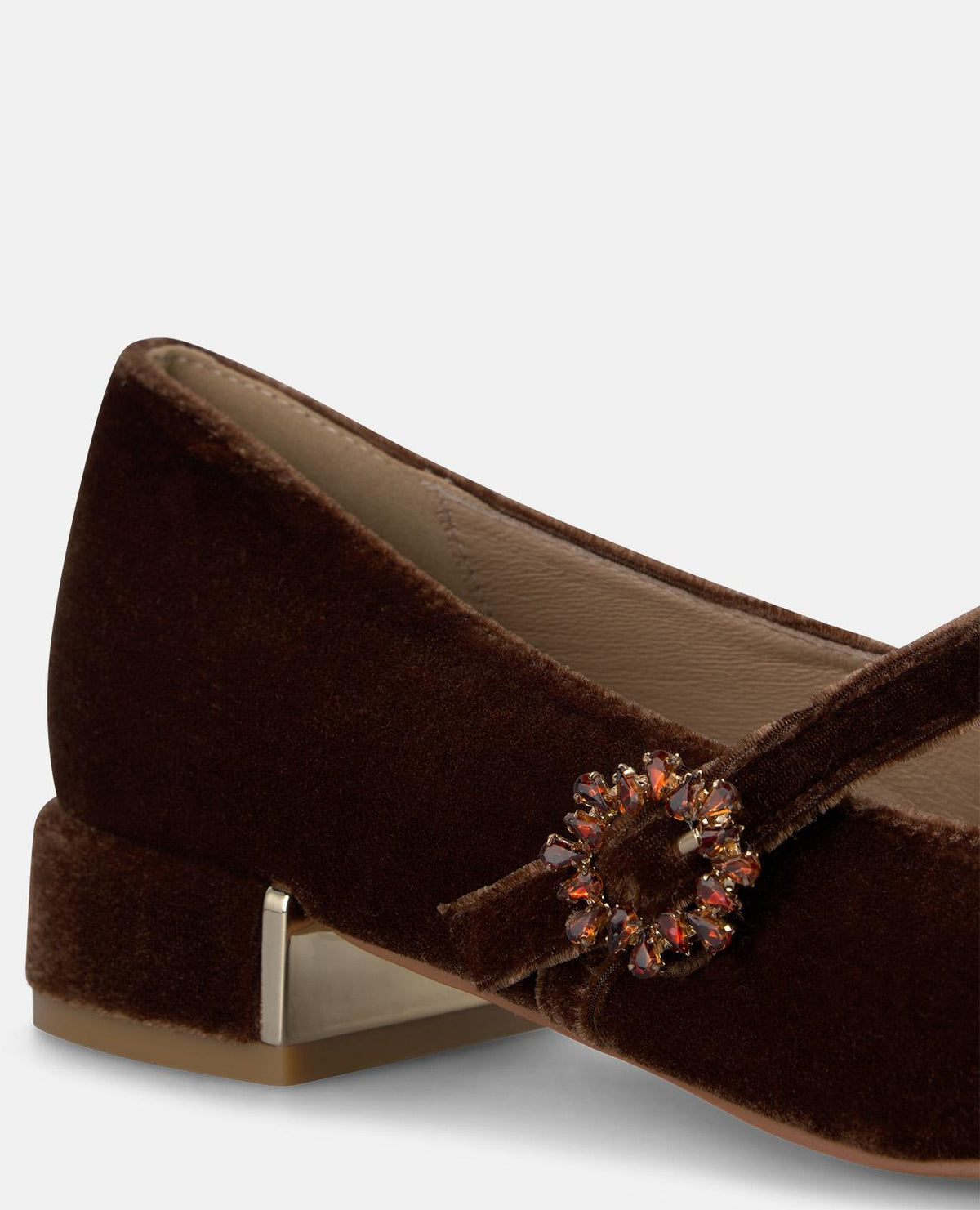 ZAPATO PLANO DE TERCIOPELO