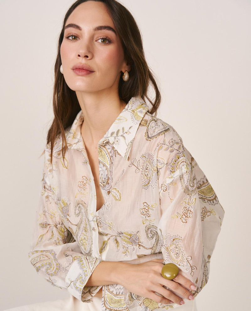 CAMISA BORDADO PAISLEY
