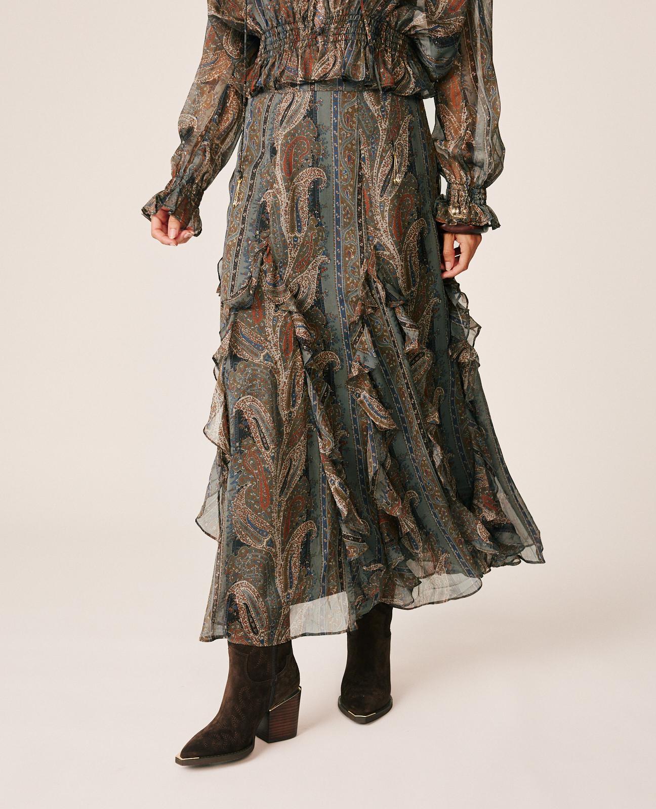 FALDA LARGA PAISLEY