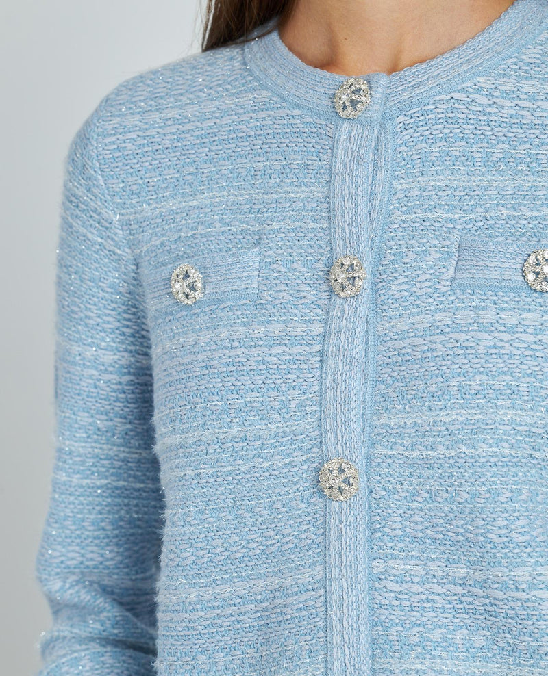 CHAQUETA ESTRUCTURA BOTÓN JOYA