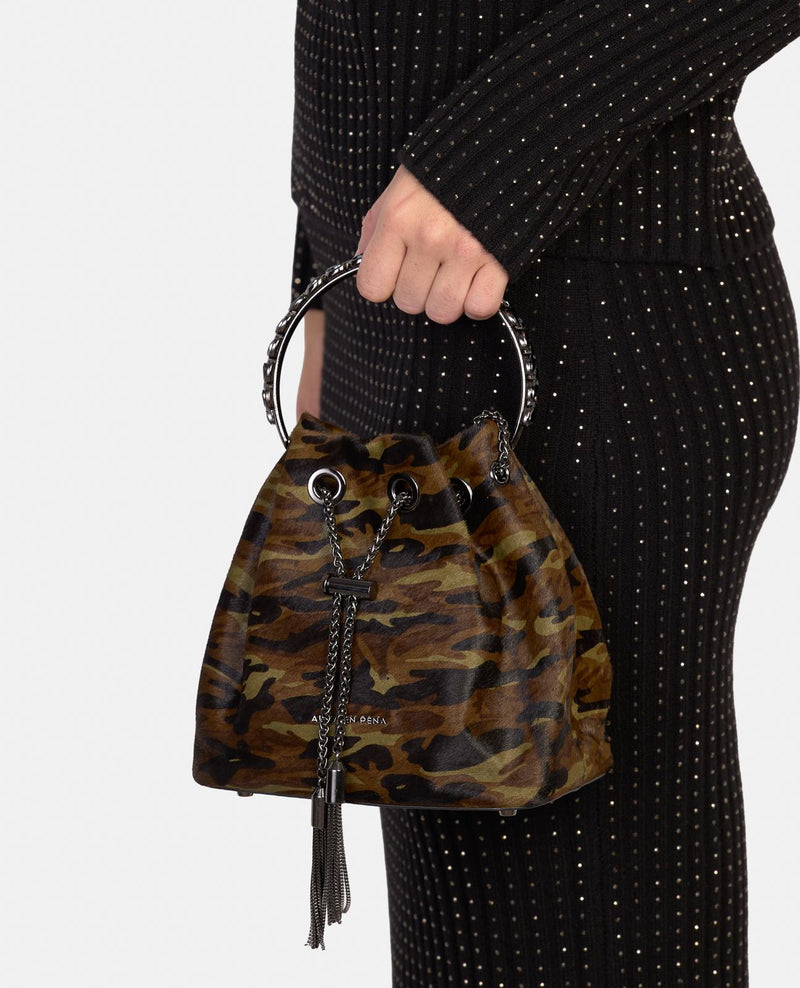 BOWLER BAG WITH PENDANT DETAIL