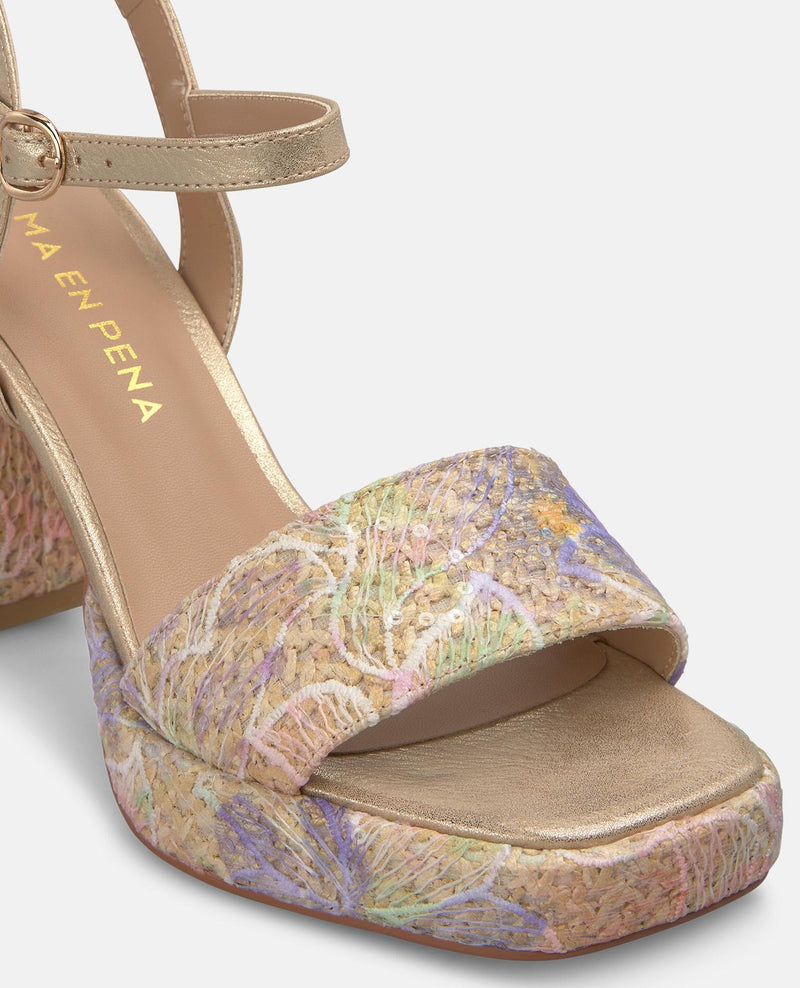 SANDALIA ALTA MULTICOLOR