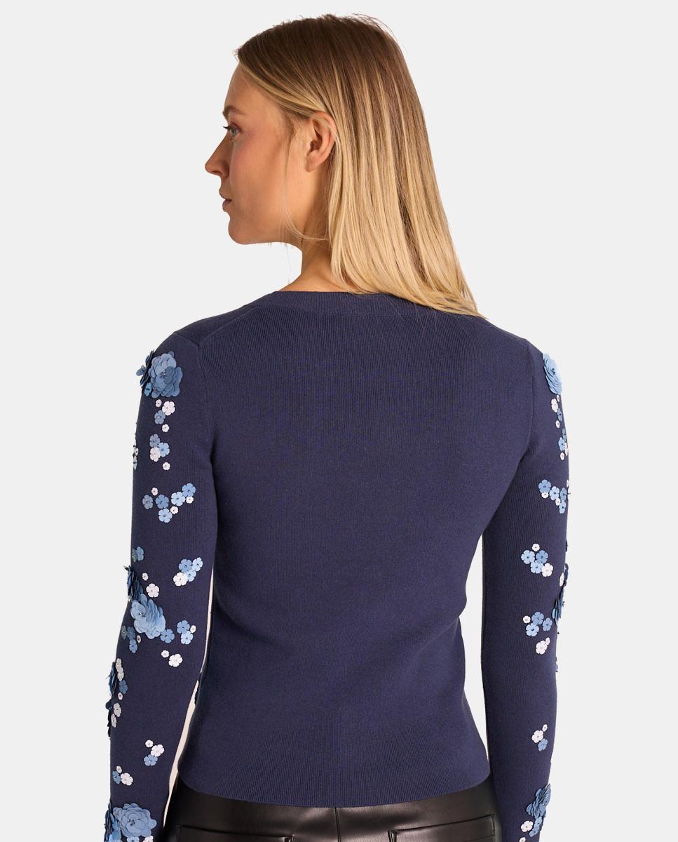 KNITTED SWEATER WITH BEADS