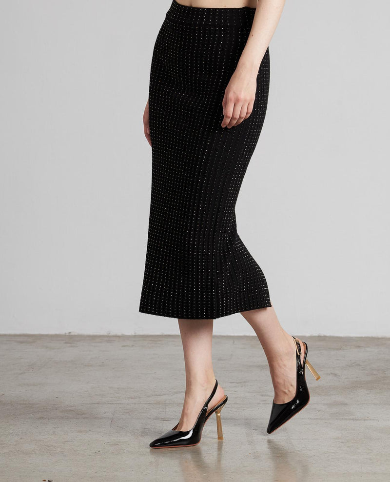 FALDA DE PUNTO BRILLOS