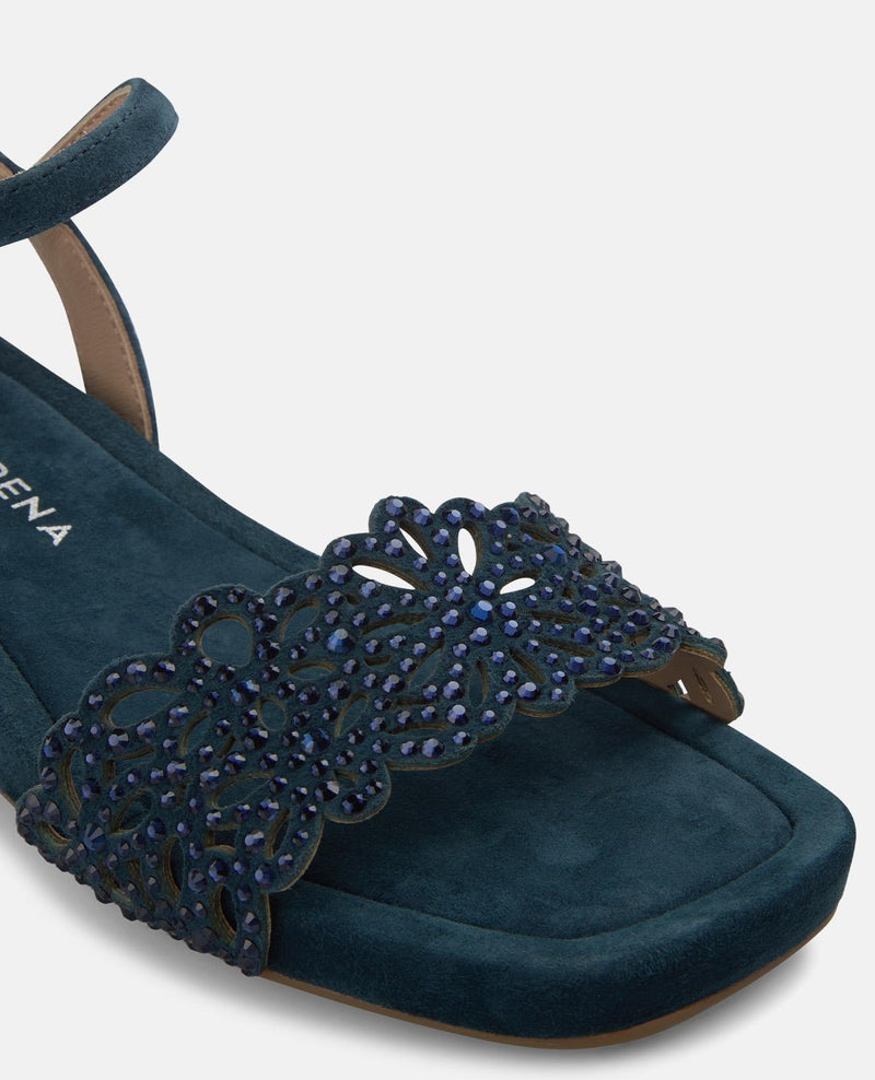 WEDGE SANDALS WITH FLORAL PRINT