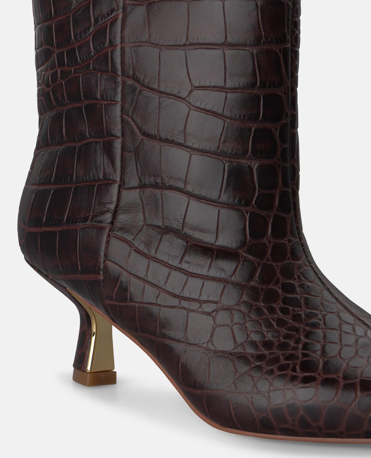 BOTÍN DE PIEL ANIMAL PRINT