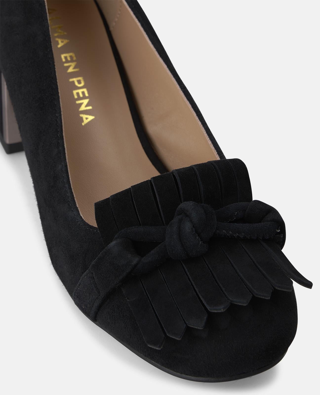 ZAPATO DE ANTE CON FLECOS