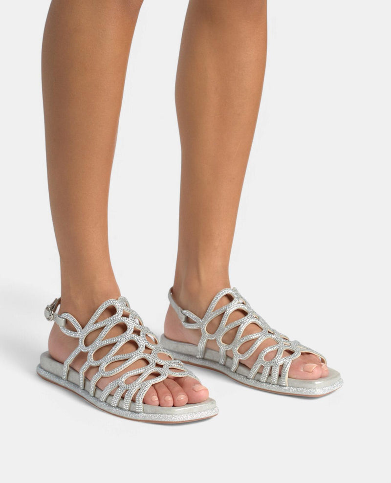 SANDAL COVERED WITH RHINESTONES