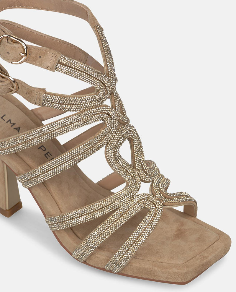 SANDALIA MULTITIRA TACON MEDIO