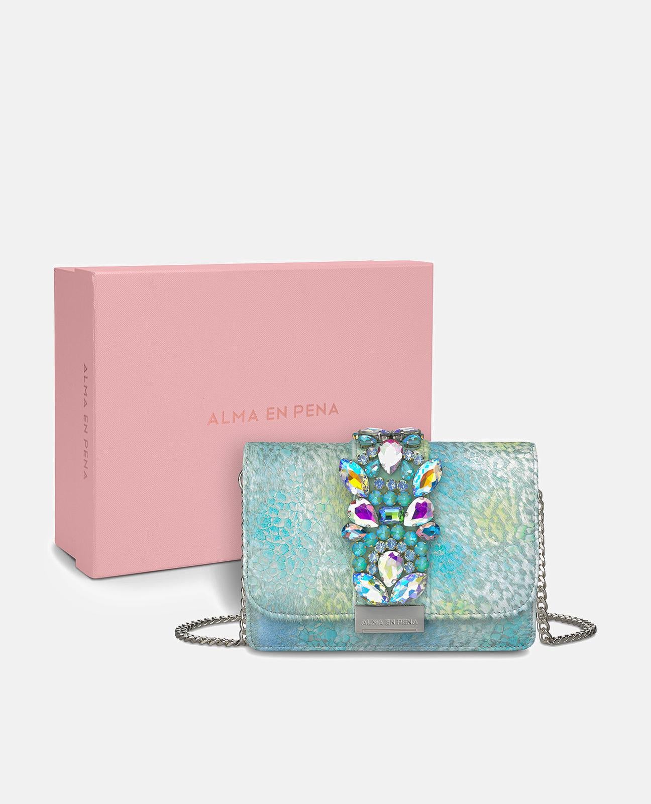 CLUTCH BAG WITH RHINESTONES