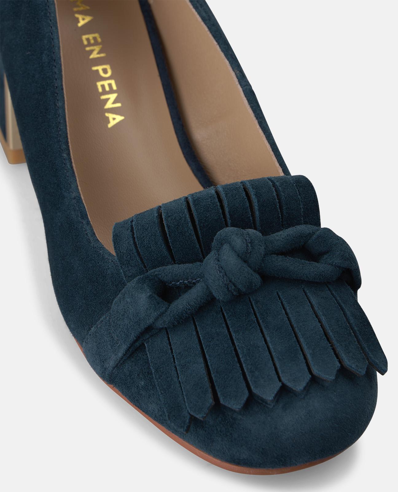 ZAPATO DE ANTE CON FLECOS