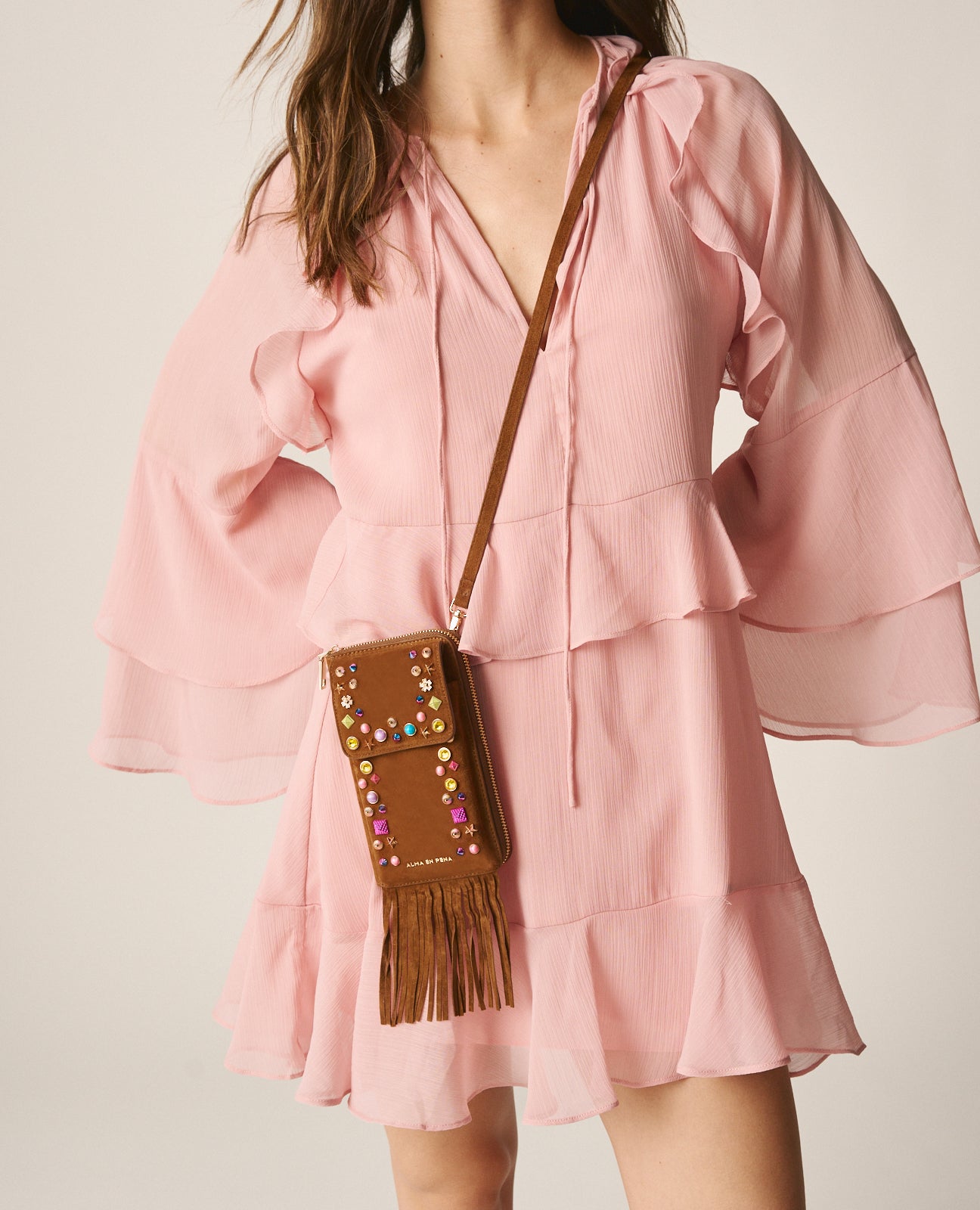 BOLSO CARTERA PEDRERÍA COLORES