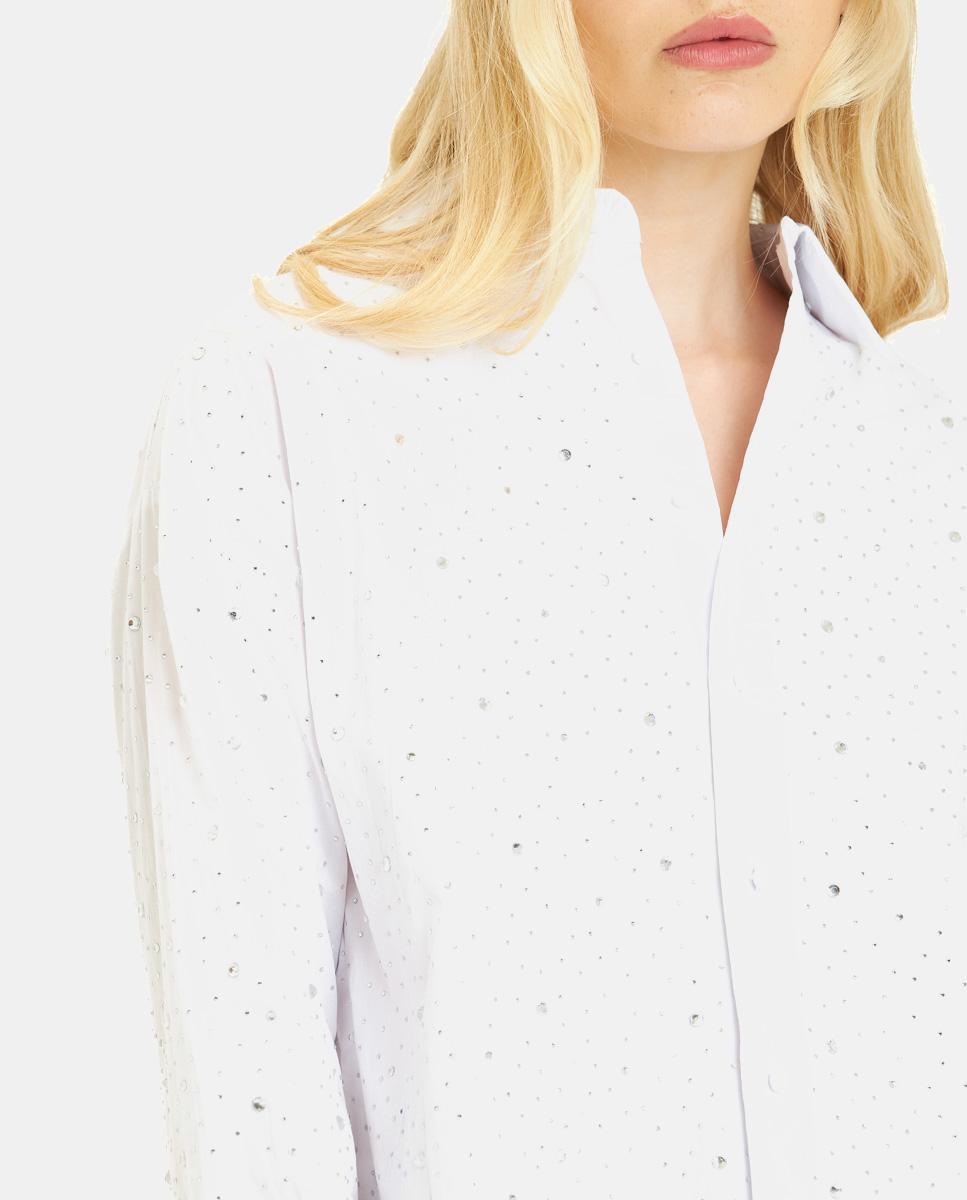 SHIRT WITH RHINESTONE DETAILS