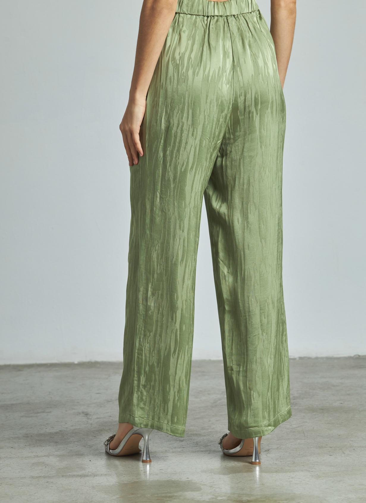 PANTALON TEXTURÉ À TAILLE HAUTE