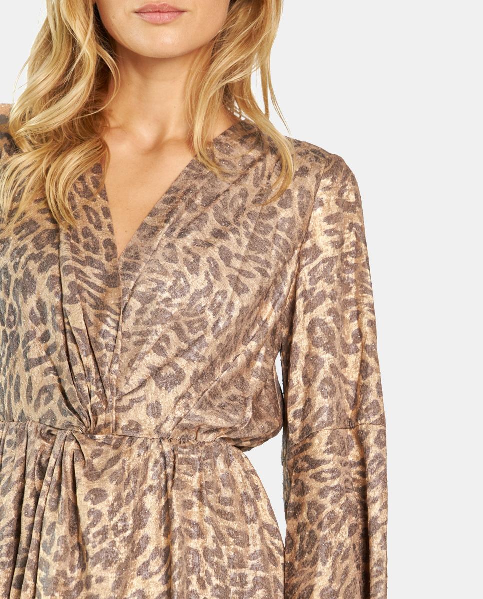 VESTIDO MIDI ANIMAL PRINT