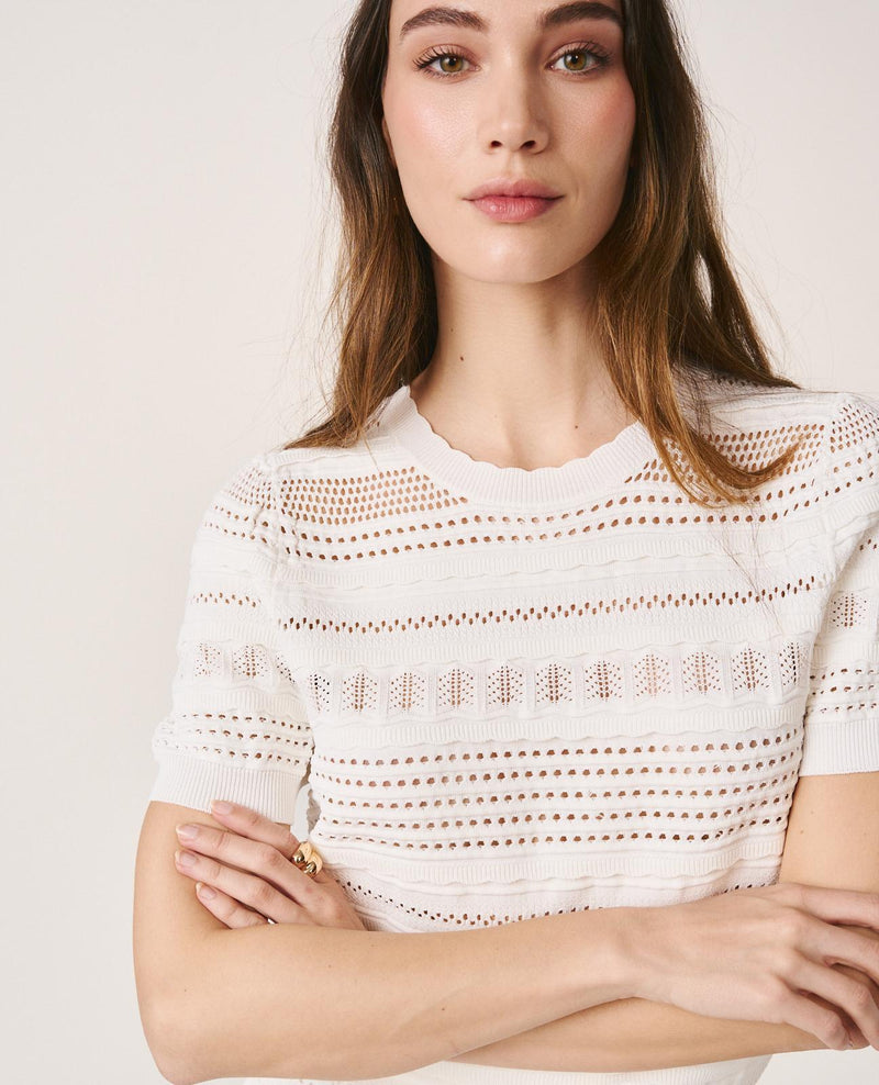 TOP PUNTO MANGA ABULLONADA