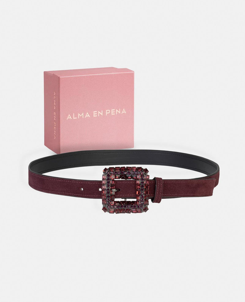 RHINESTONE BUCKLE BELT