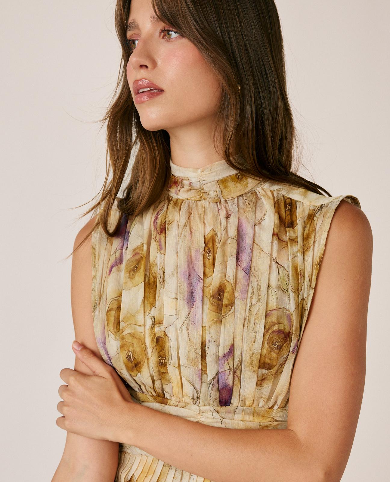 VESTIDO LARGO FLORAL