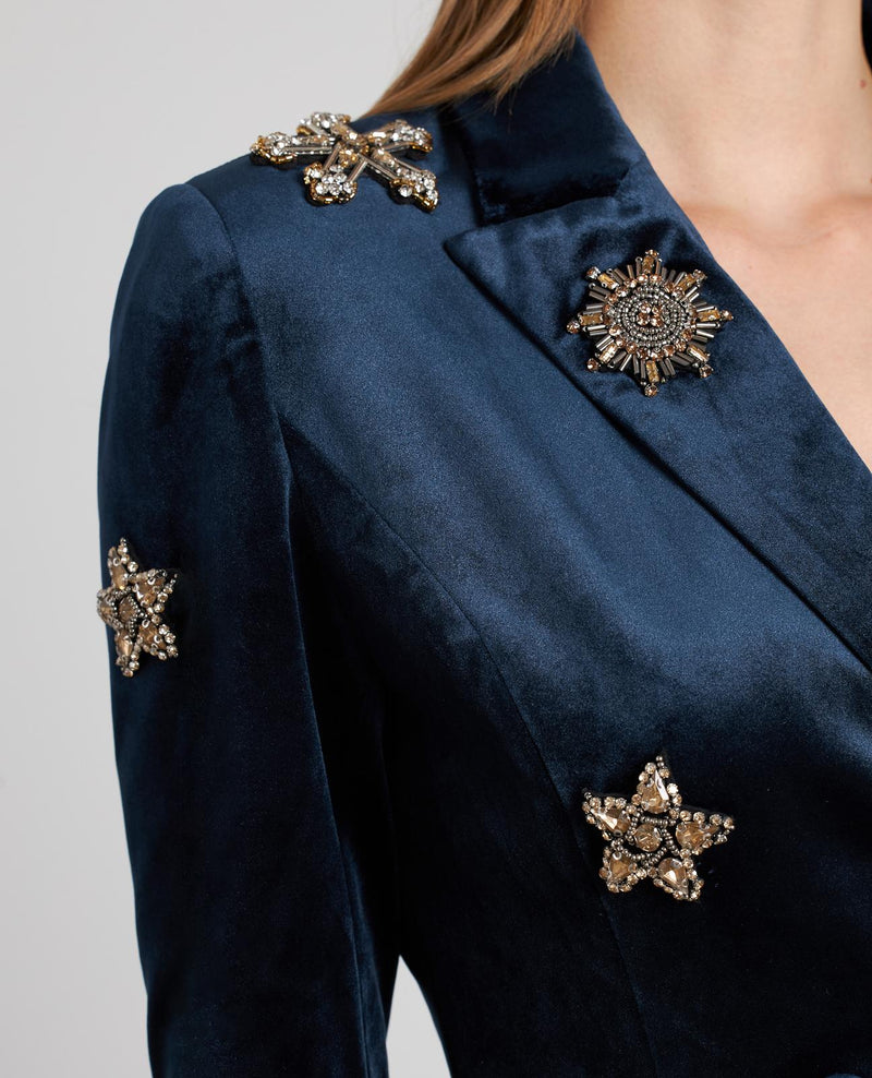 BLAZER TERCIOPELO ABALORIOS