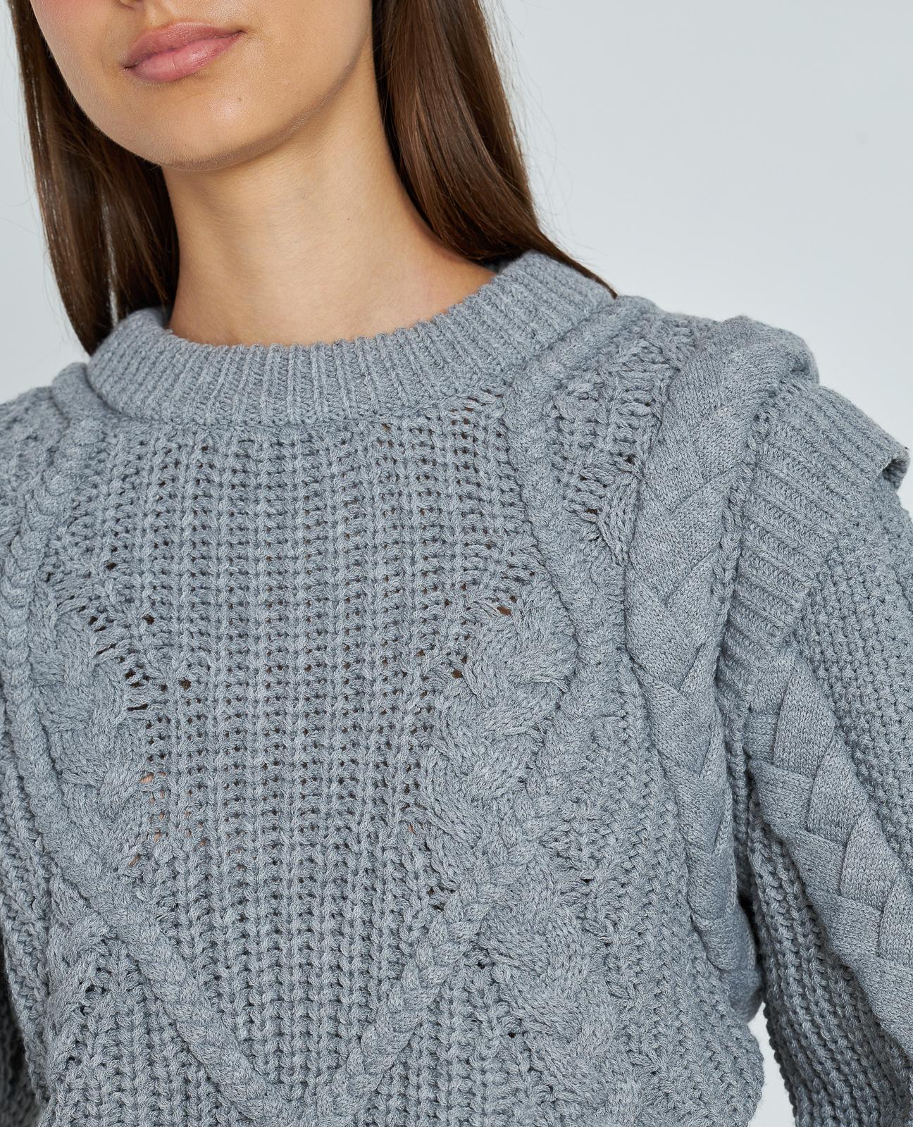 BRAIDED KNITTED SWEATER