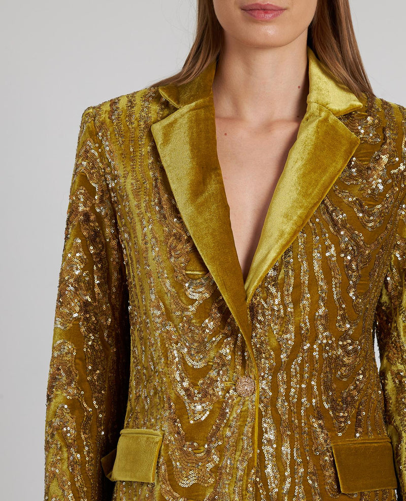 BLAZER TERCIOPELO LENTEJUELAS