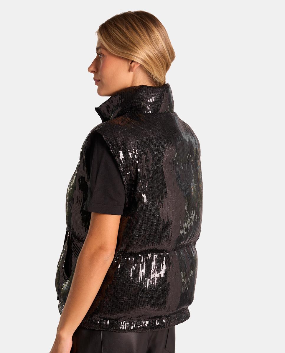 COLETE ACOLCHOADO DE LANTEJOULAS