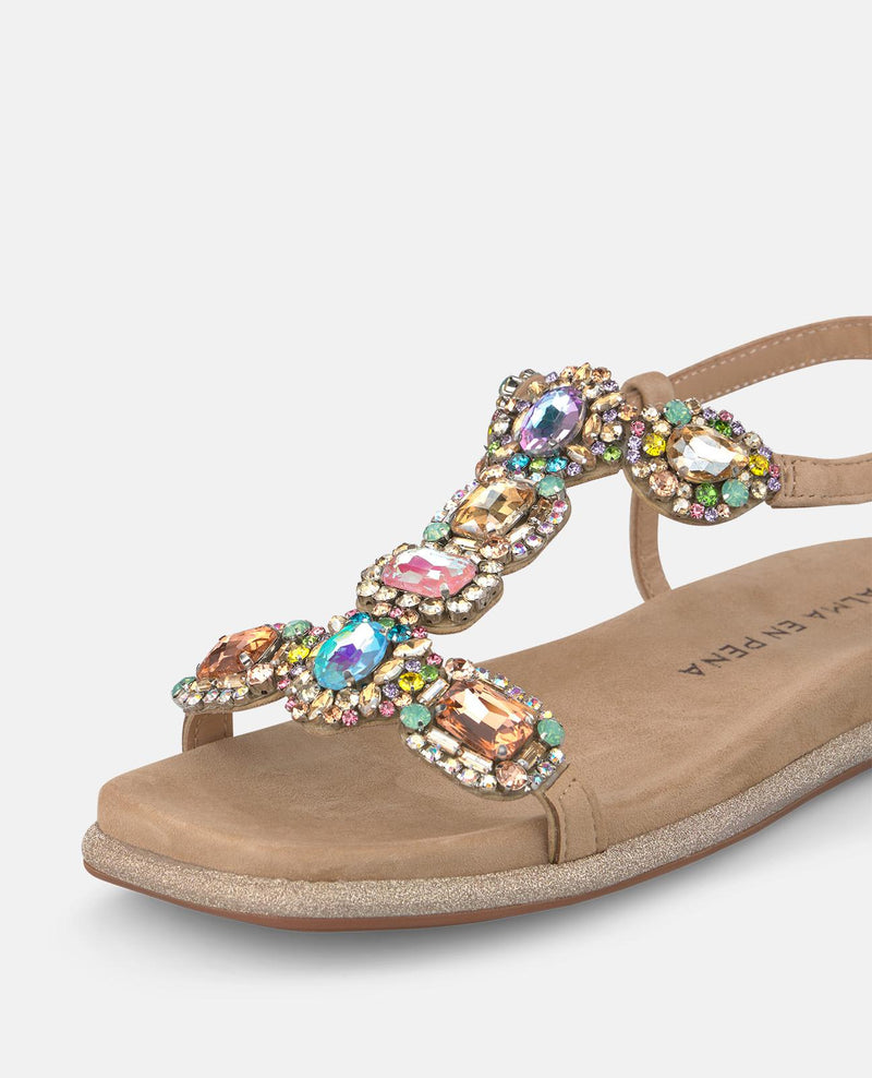 SANDALIA ABALORIOS PEDRERÍA